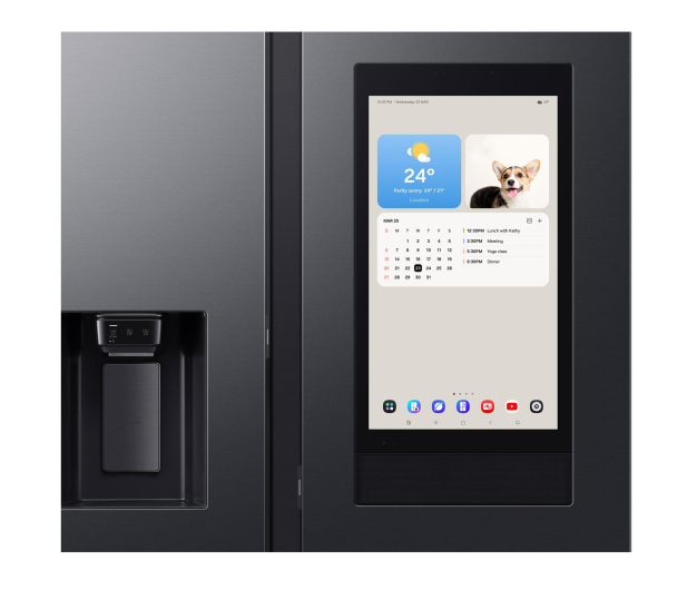 Lodówka Samsung RS90F66BEFEO Family Hub No Frost 178,4cm Grafitowa Stal Dystrybutor Kostkarka AI 614L - 1351927 - zdjęcie 6